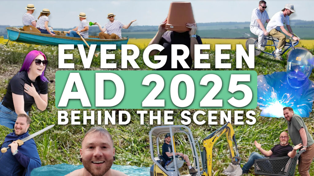Behind the scenes of the Evergreen ad 2025